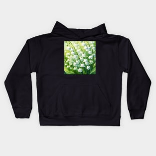 Lily of The Valley Flower Kids Hoodie